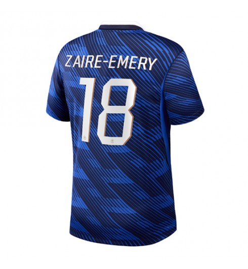 Francie Warren Zaire-Emery #18 Domácí Dres MS 2026 Krátký Rukáv Francie Warren Zaire-Emery #18 Domácí Dres MS 2026 Krátký Rukáv